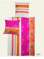 Mako Satin Ornamete Pink Orange Mako Satin Ornamete Pink Orange